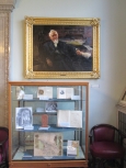 Display with portrait of John G. White II