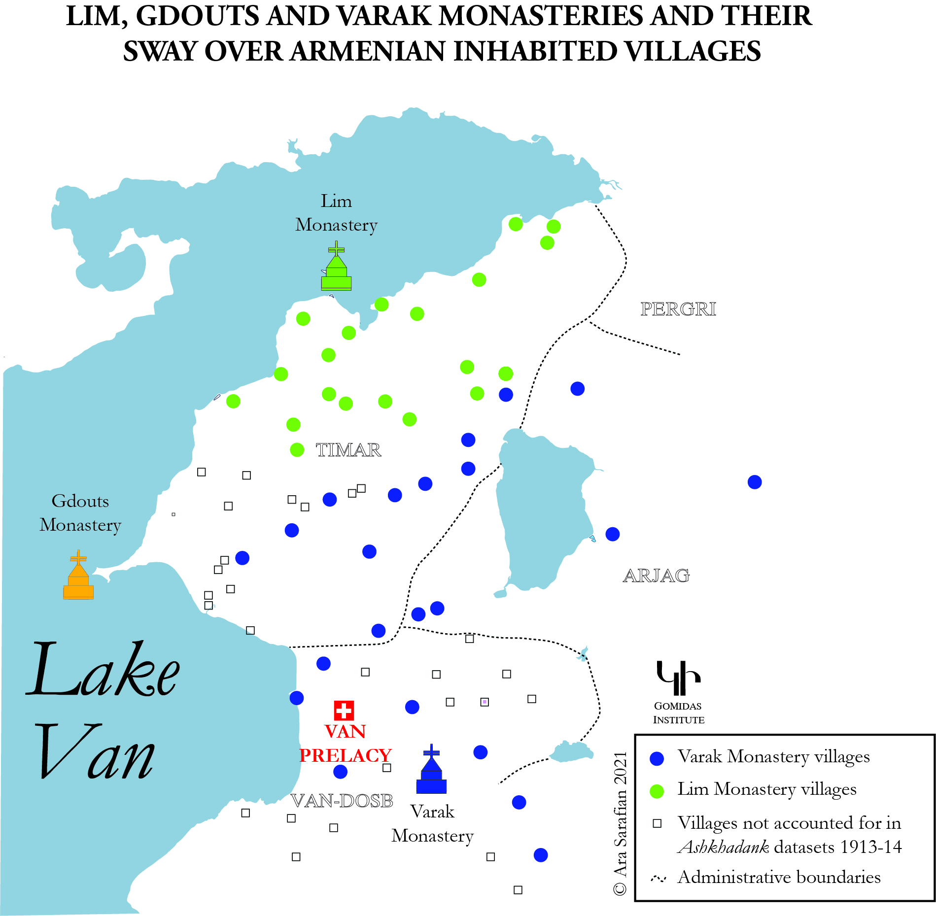 Varak, Lim and Gdouts Monasteries