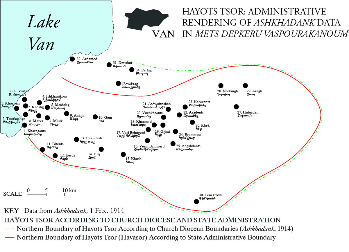 Armenian Inhabited Villages of Hayots Tsor